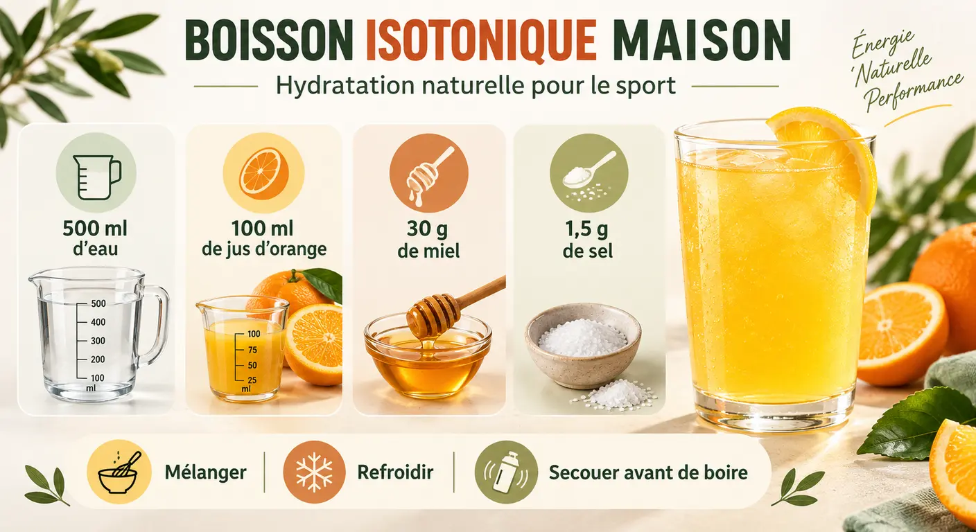 Recette de boisson d'effort maison pour le duathlon