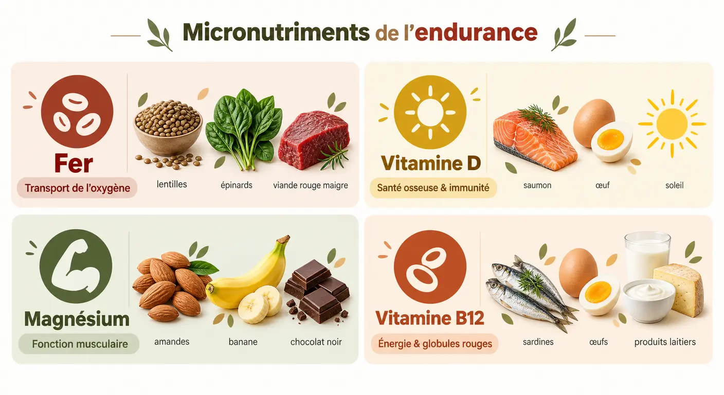 Micronutriments clés à surveiller chez le duathlète