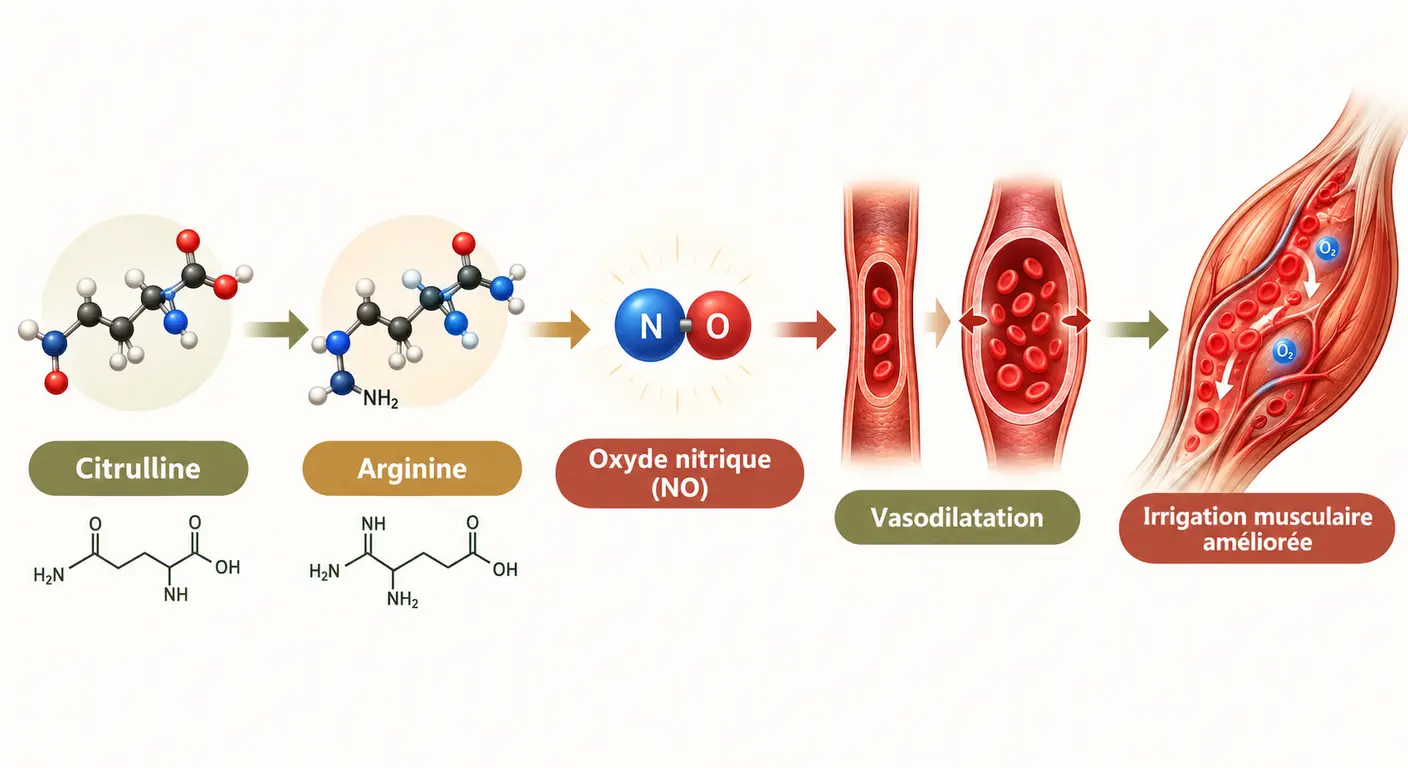 Mécanisme de la citrulline et effet sur la circulation musculaire