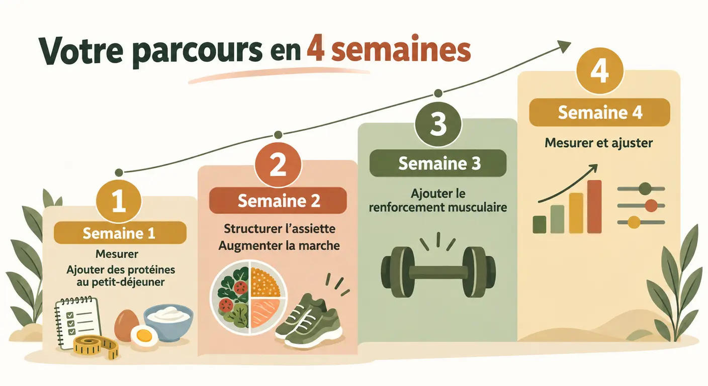 Parcours de démarrage en quatre semaines pour perdre du ventre après 50 ans