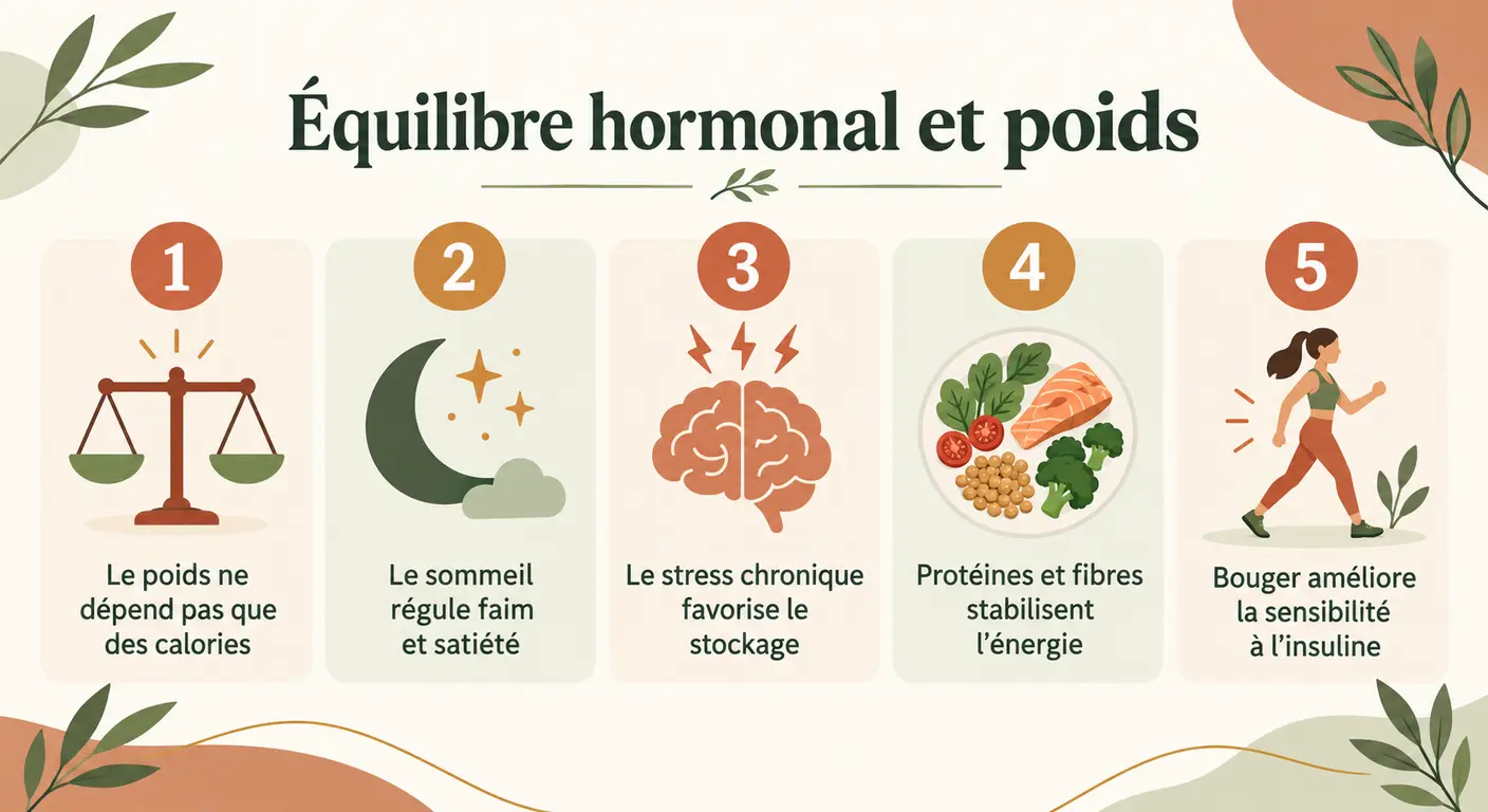 Carte de synthèse des cinq messages clés de l'article