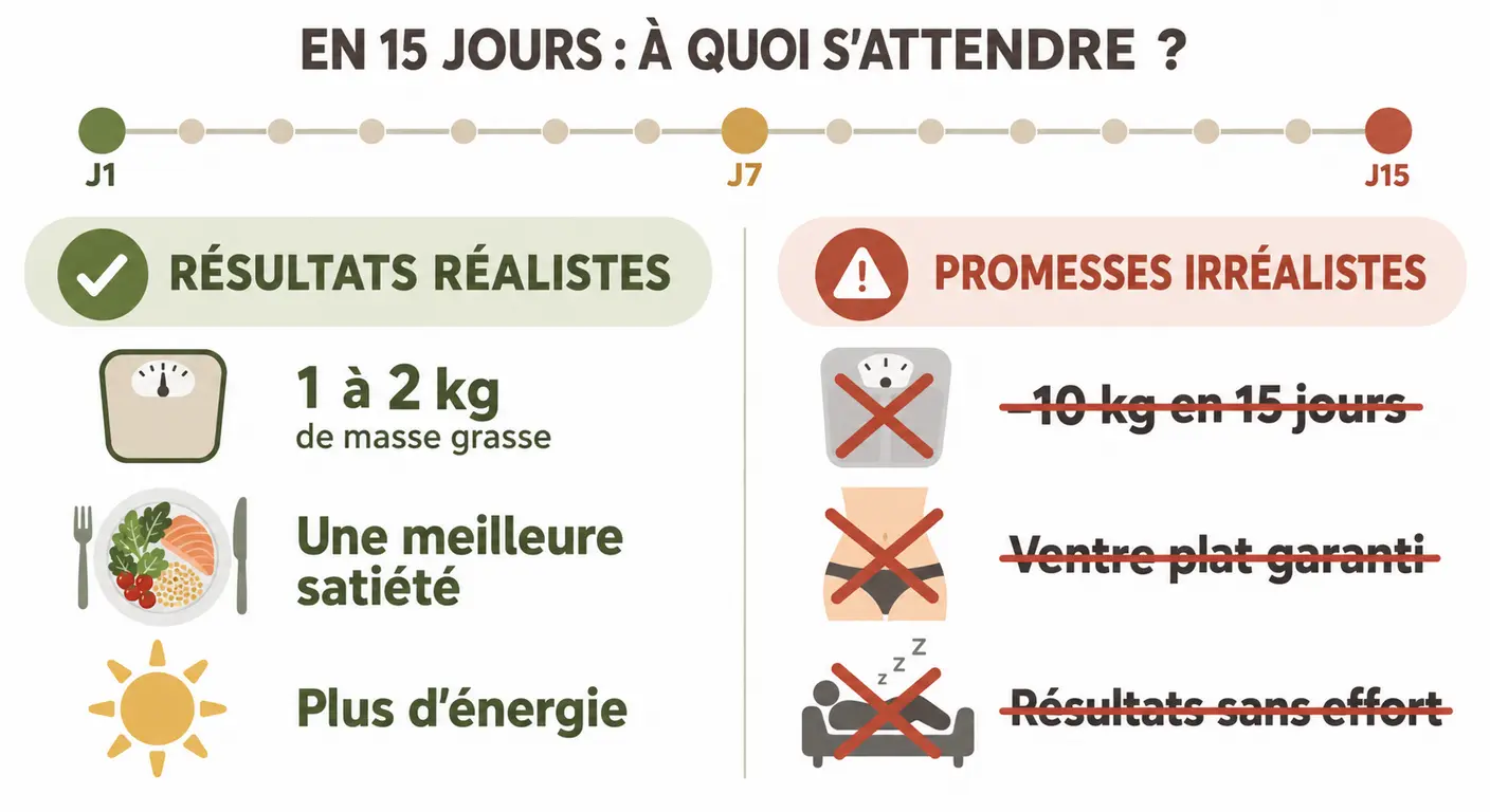 Ce que quinze jours de déficit modéré permettent réellement et ce qu'ils ne permettent pas