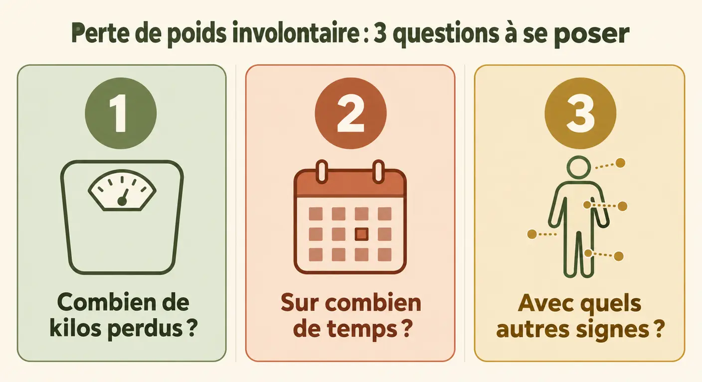 Les trois questions à se poser face à une perte de poids inexpliquée