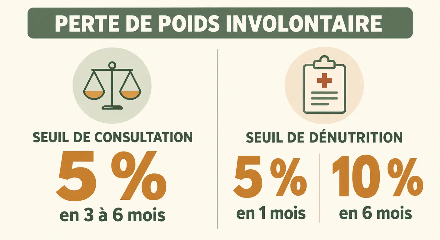Comparaison du seuil de consultation et du seuil de dénutrition