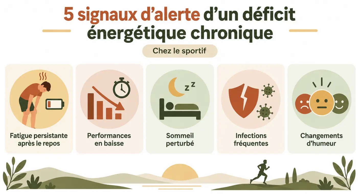 Cinq signaux d'une dette énergétique chez le sportif