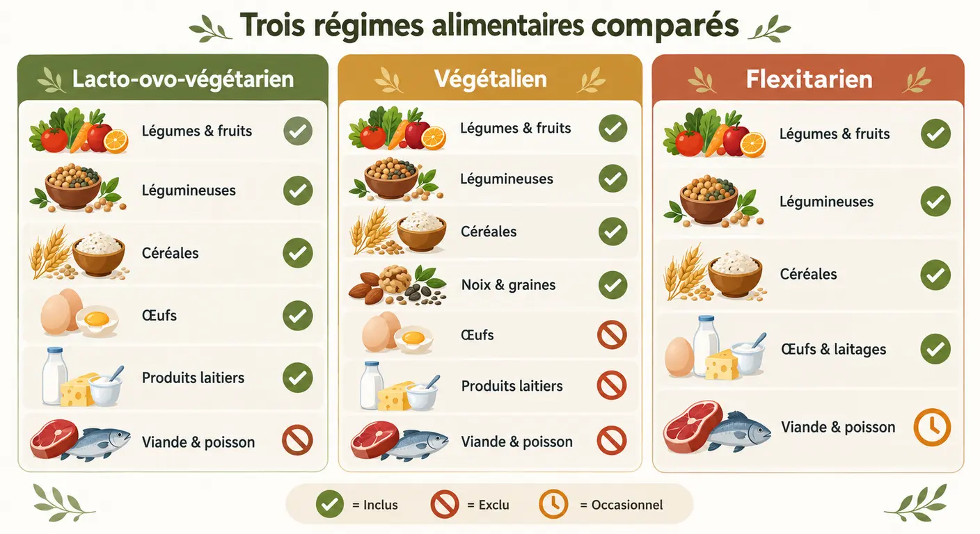 Comparatif des régimes végétarien, végétalien et flexitarien pour le sportif