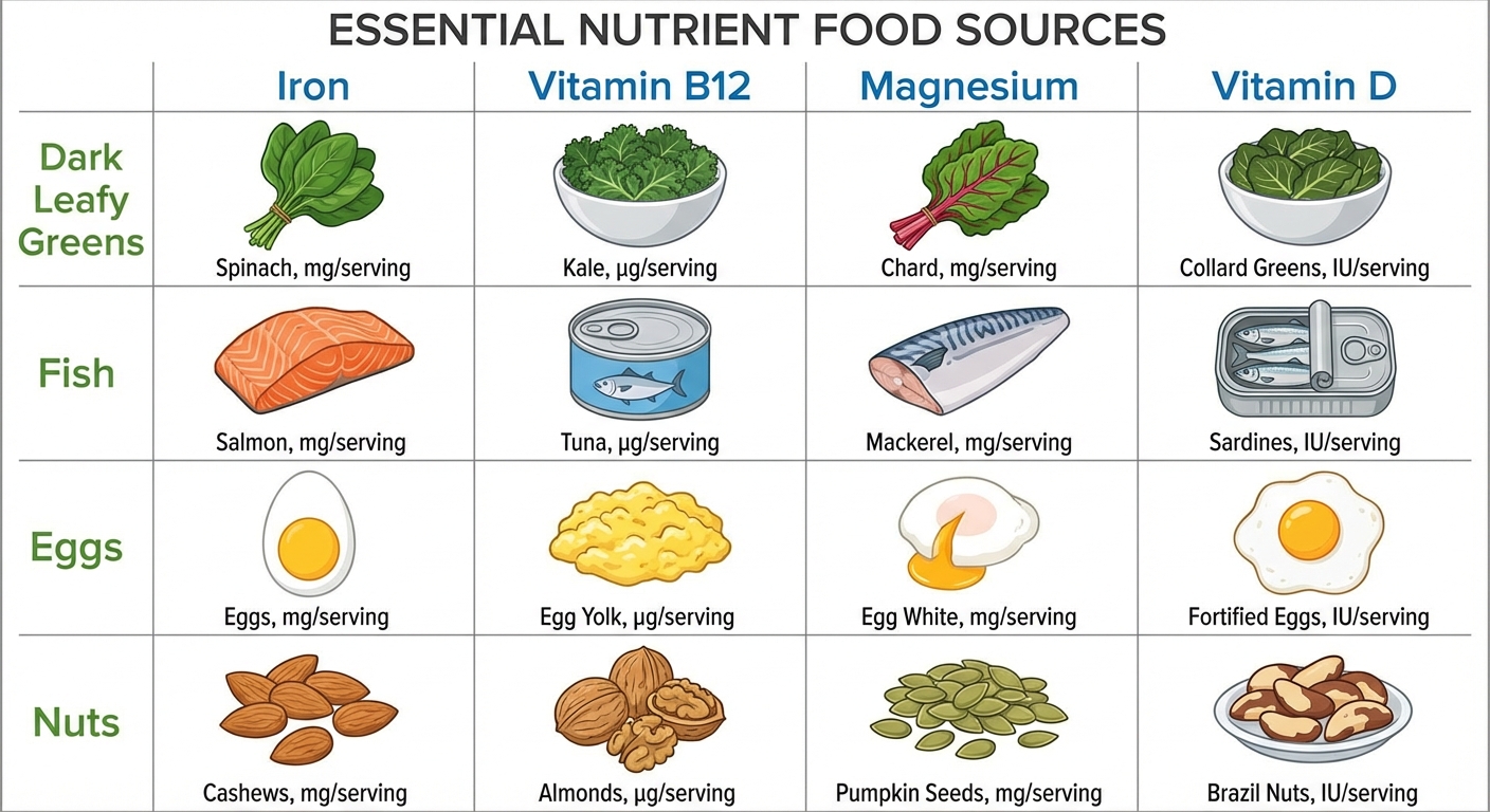 Trois profils nutritionnels avec ajustements de macronutriments : perte de poids, énergie, performance sportive