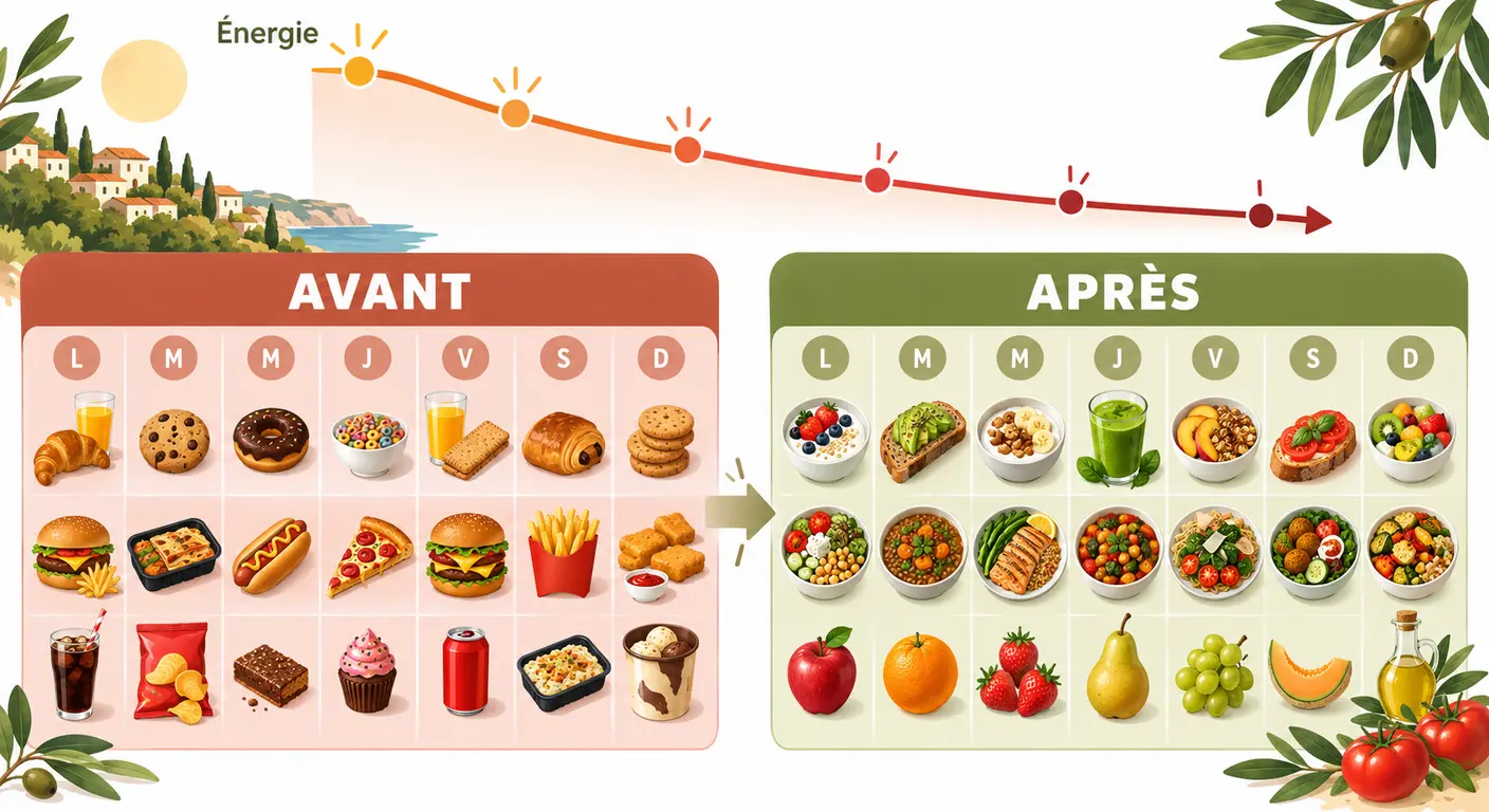 Une alimentation de meilleure qualité qui fait baisser l'apport énergétique