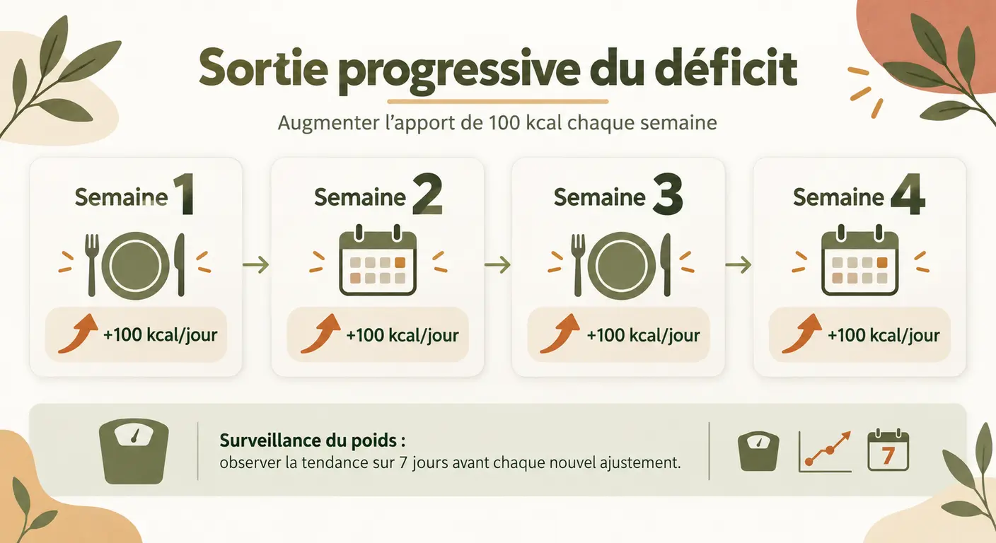 Protocole de sortie de déficit en quatre étapes sur quatre semaines
