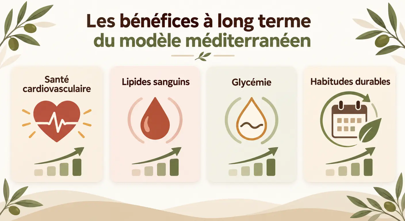 Bénéfices à long terme du modèle méditerranéen au-delà de la perte de poids