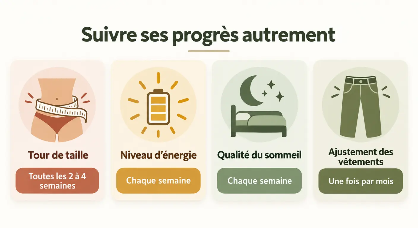 Quatre indicateurs de progrès alternatifs à la pesée