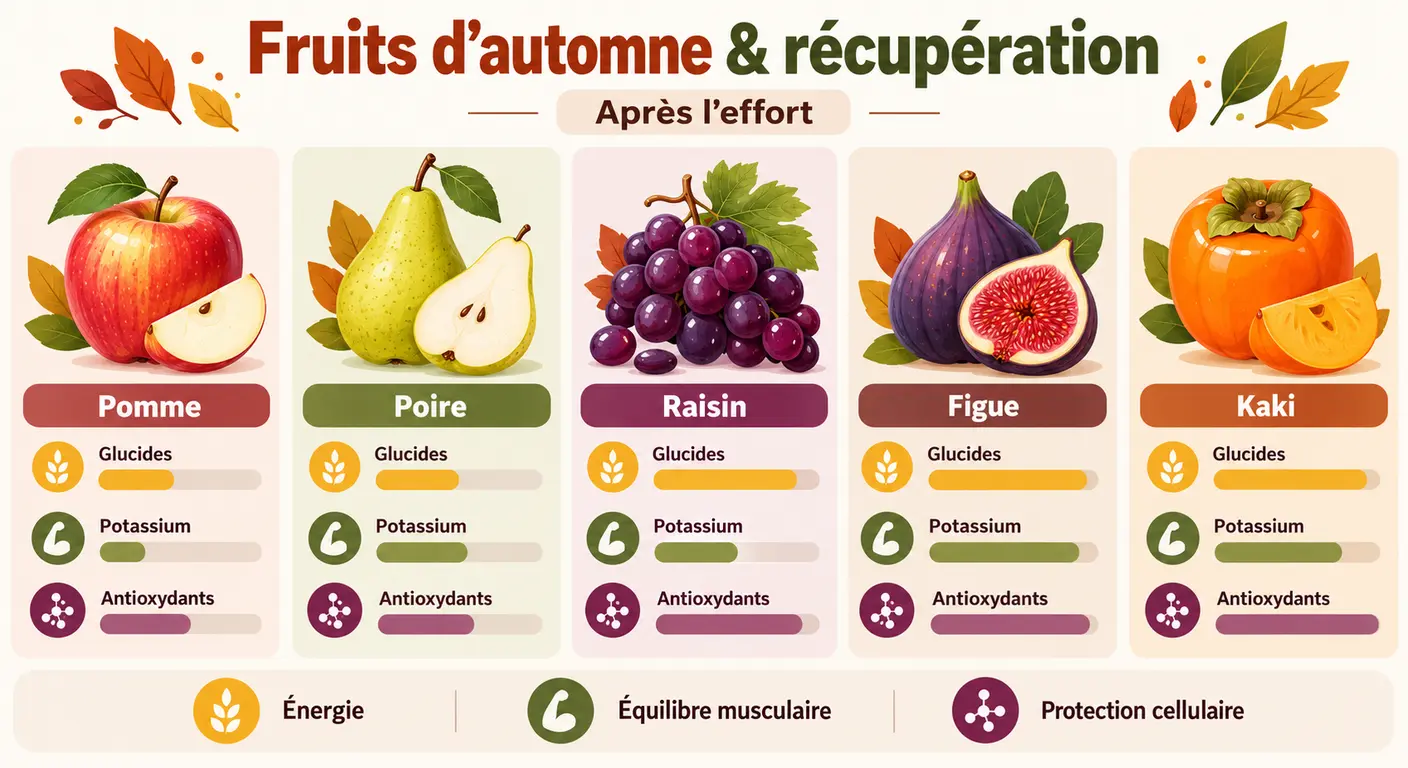 Les fruits d'automne les plus utiles pour la récupération après le sport