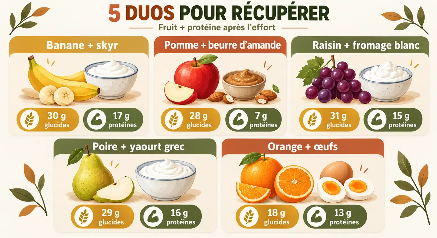 Cinq associations fruit et protéine pour la récupération après la séance