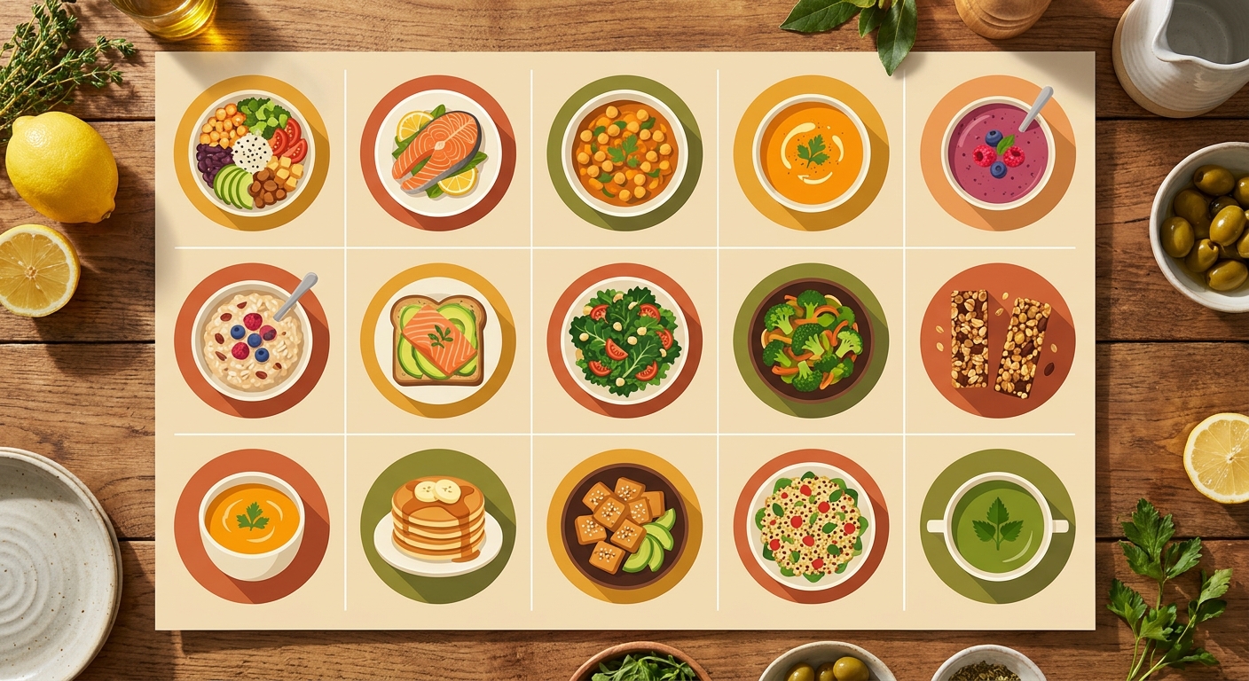 Infographie des 15 recettes anti-inflammatoires