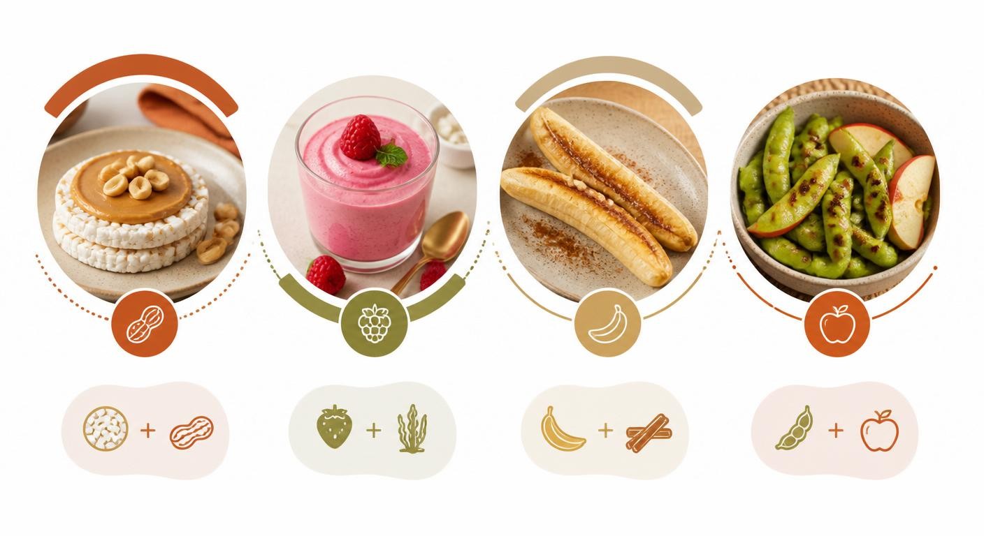 Infographie des collations et desserts adaptés au syndrome de l'intestin irritable