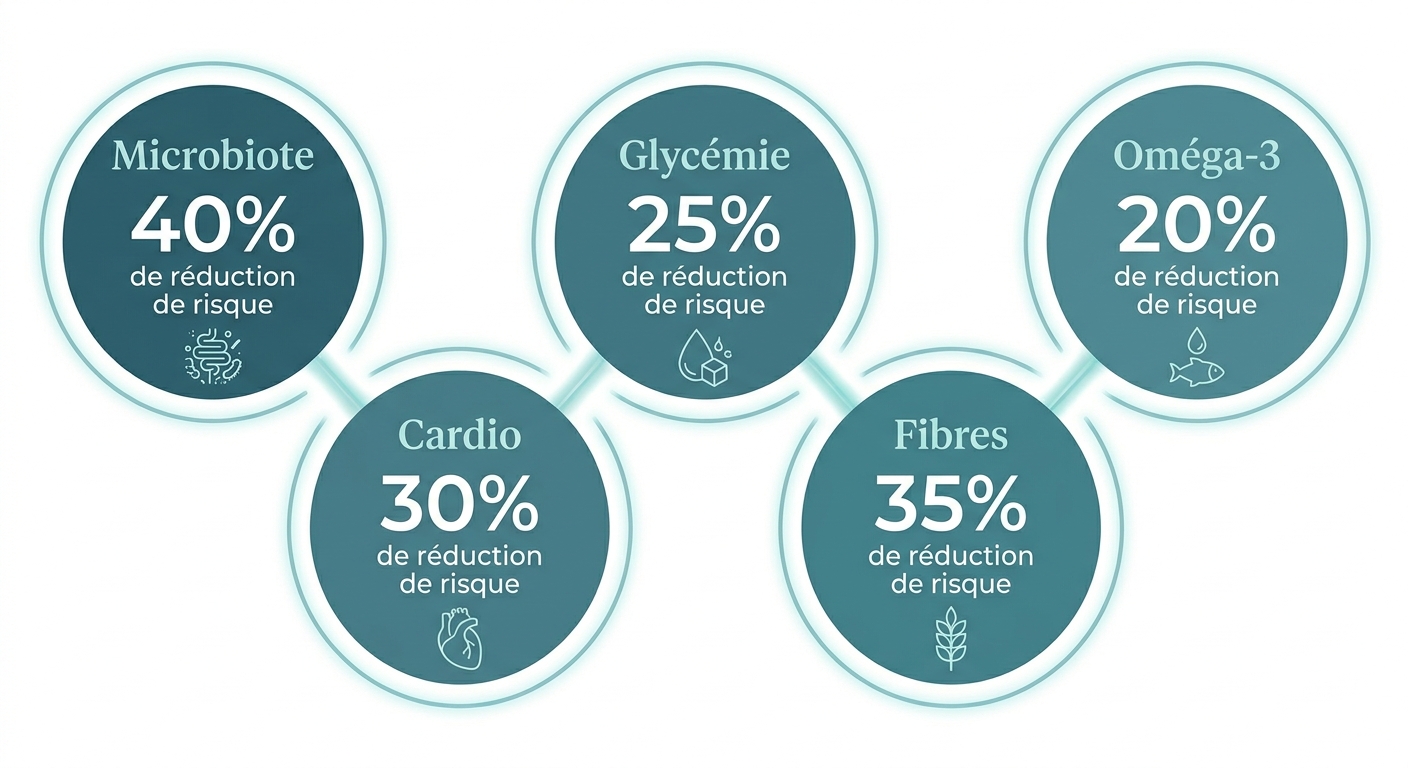 Infographie des bienfaits santé prouvés d'une consommation modérée de viande