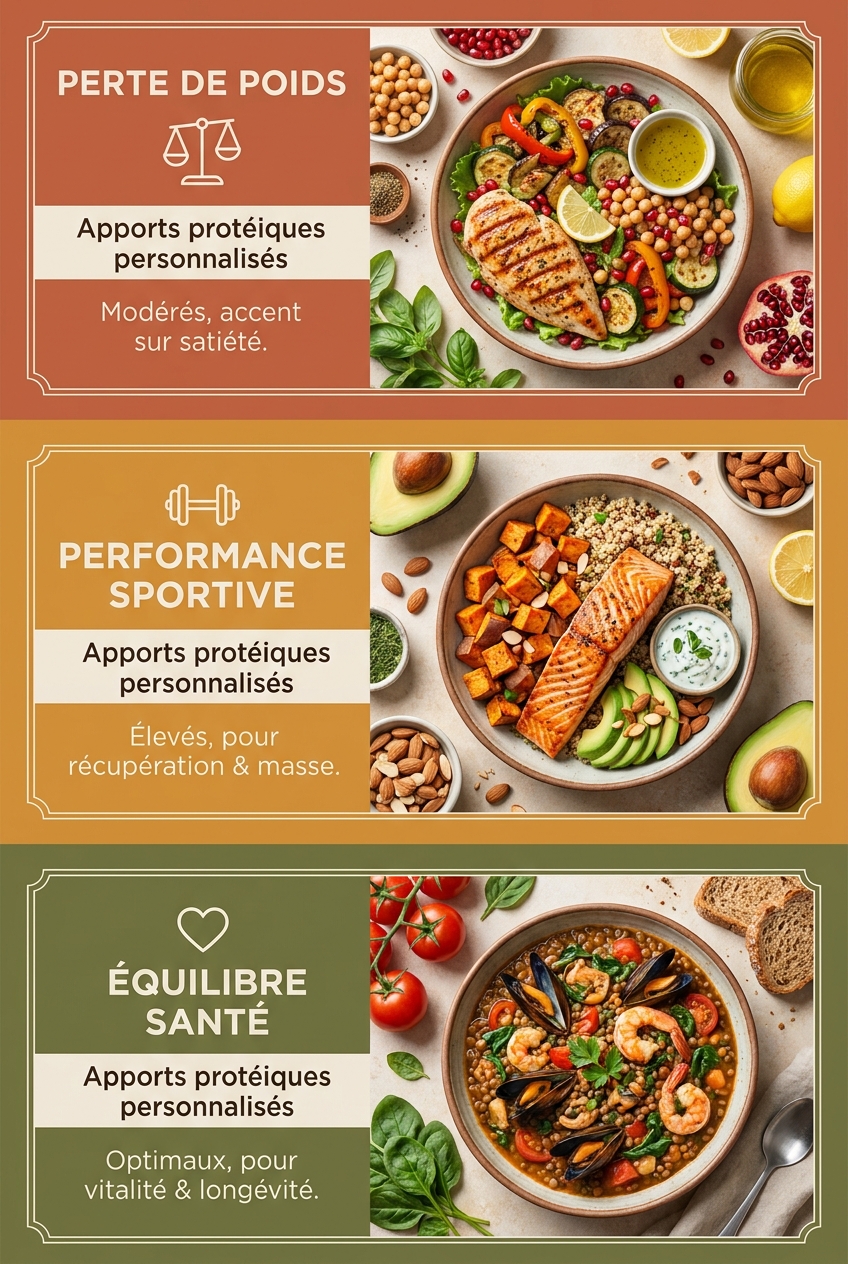 Infographie pour adapter sa réduction de viande à son objectif personnel