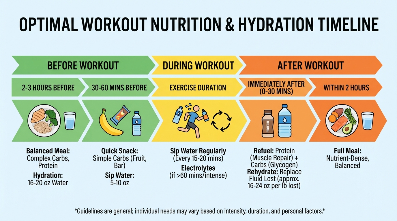 Timing nutritionnel autour de l'entraînement sportif