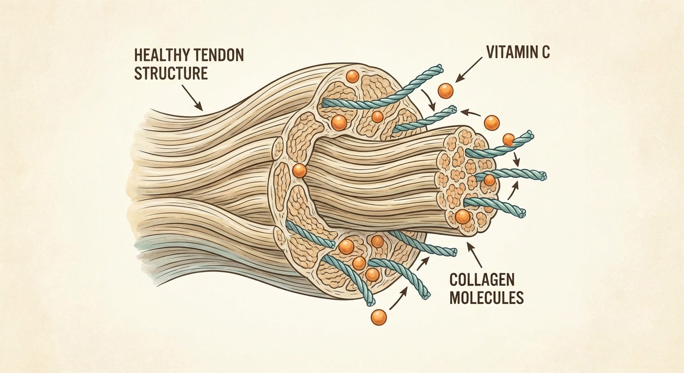 Structure tendineuse et nutriments de soutien