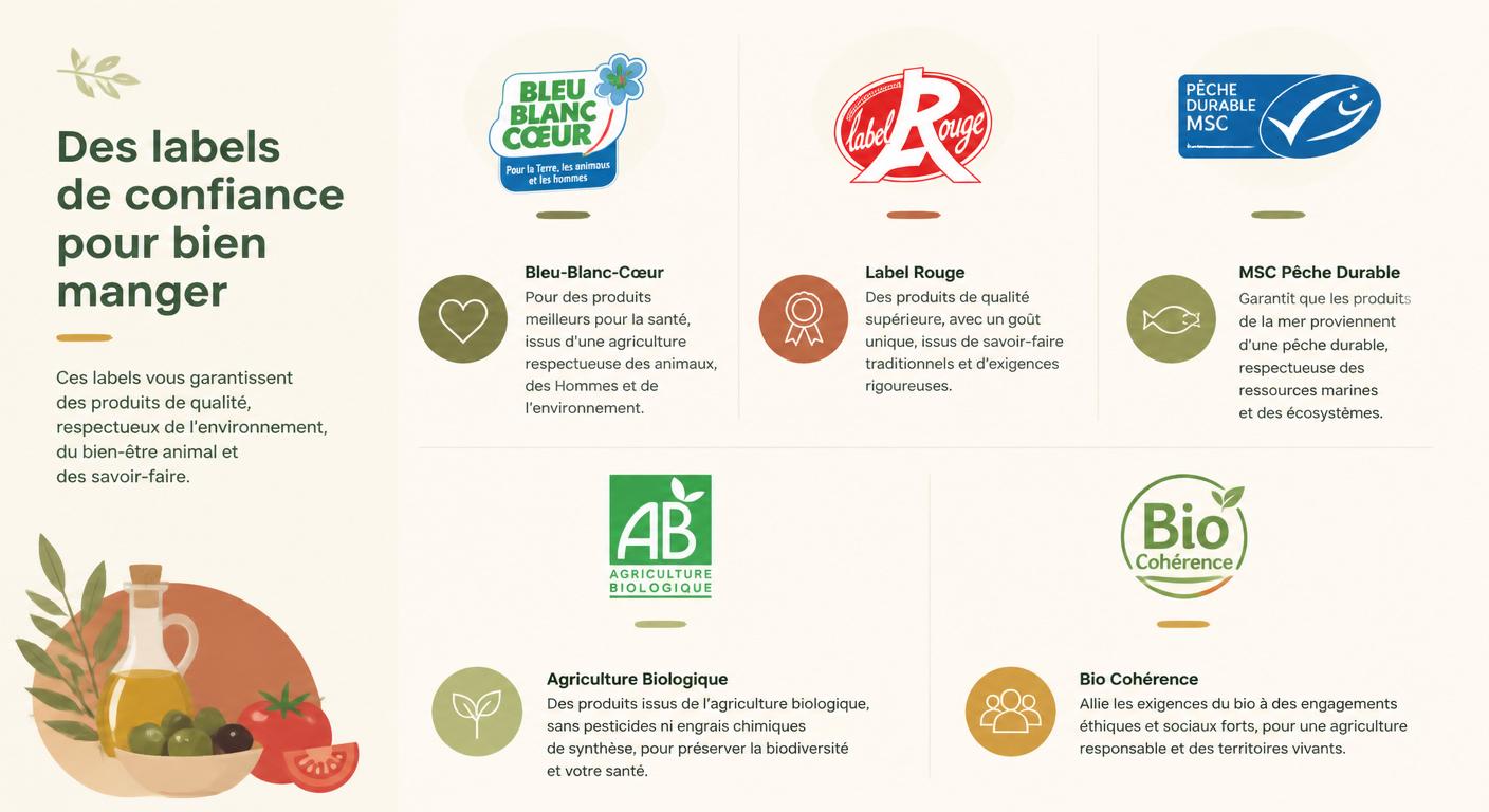 Labels de qualité pour viande et poisson en flexitarien