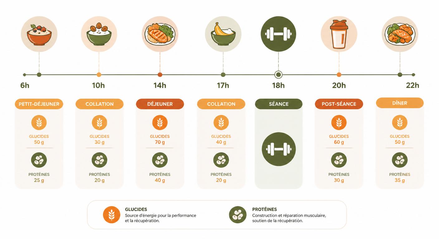 Timing nutritionnel d'un sportif flexitarien