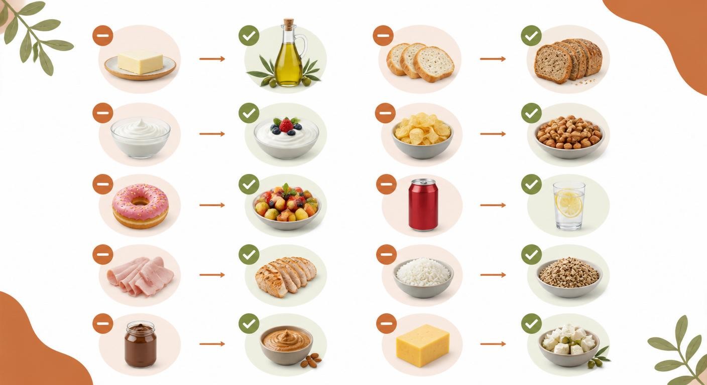 Les substitutions simples pour démarrer le régime méditerranéen