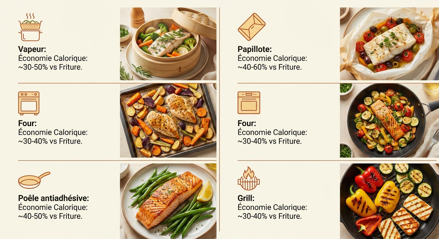 Cinq techniques de cuisson pour des recettes minceur plus légères