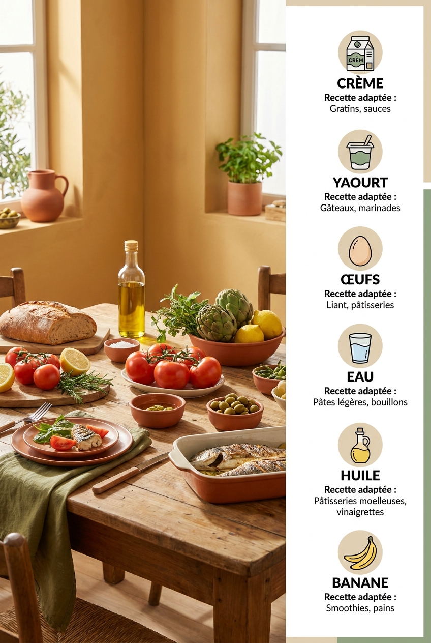 Infographie des six substituts du lait hors boissons végétales