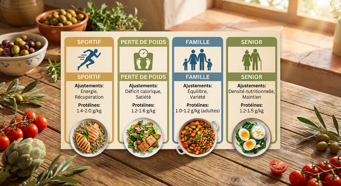 Infographie pour adapter le végétarisme selon son profil de vie