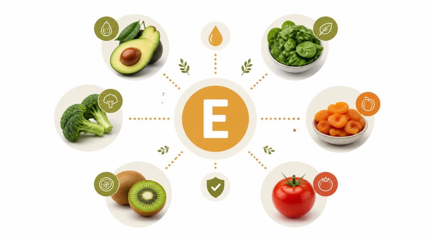 Fruits et légumes contenant de la vitamine E